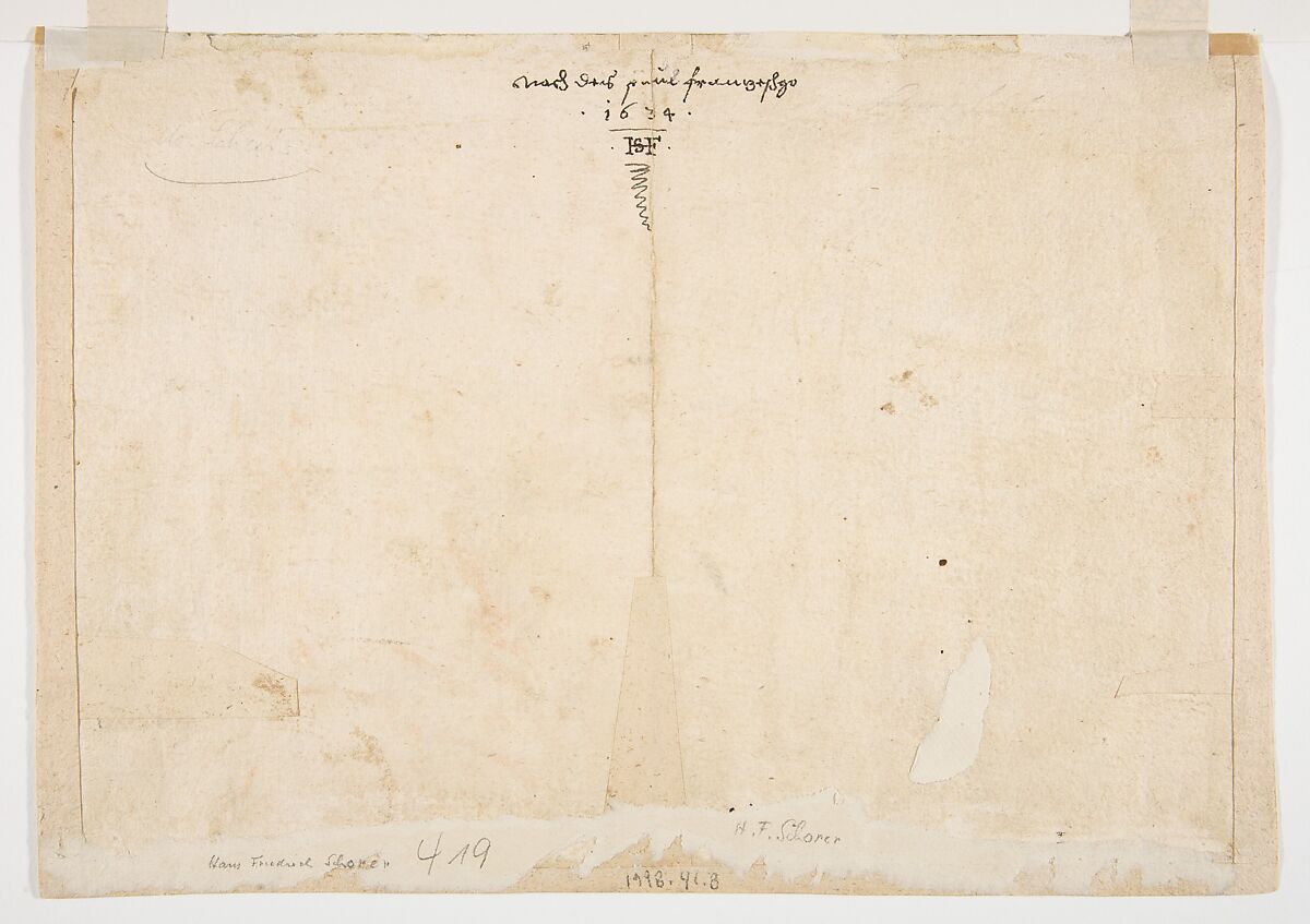 The Triumph of Cybele, after Paolo Fiammingo's "Triumph of Earth", Hans Friedrich Schorer (German, ca. 1609–1649, (active Augsburg)), Pen and black ink, gray wash and white heightening