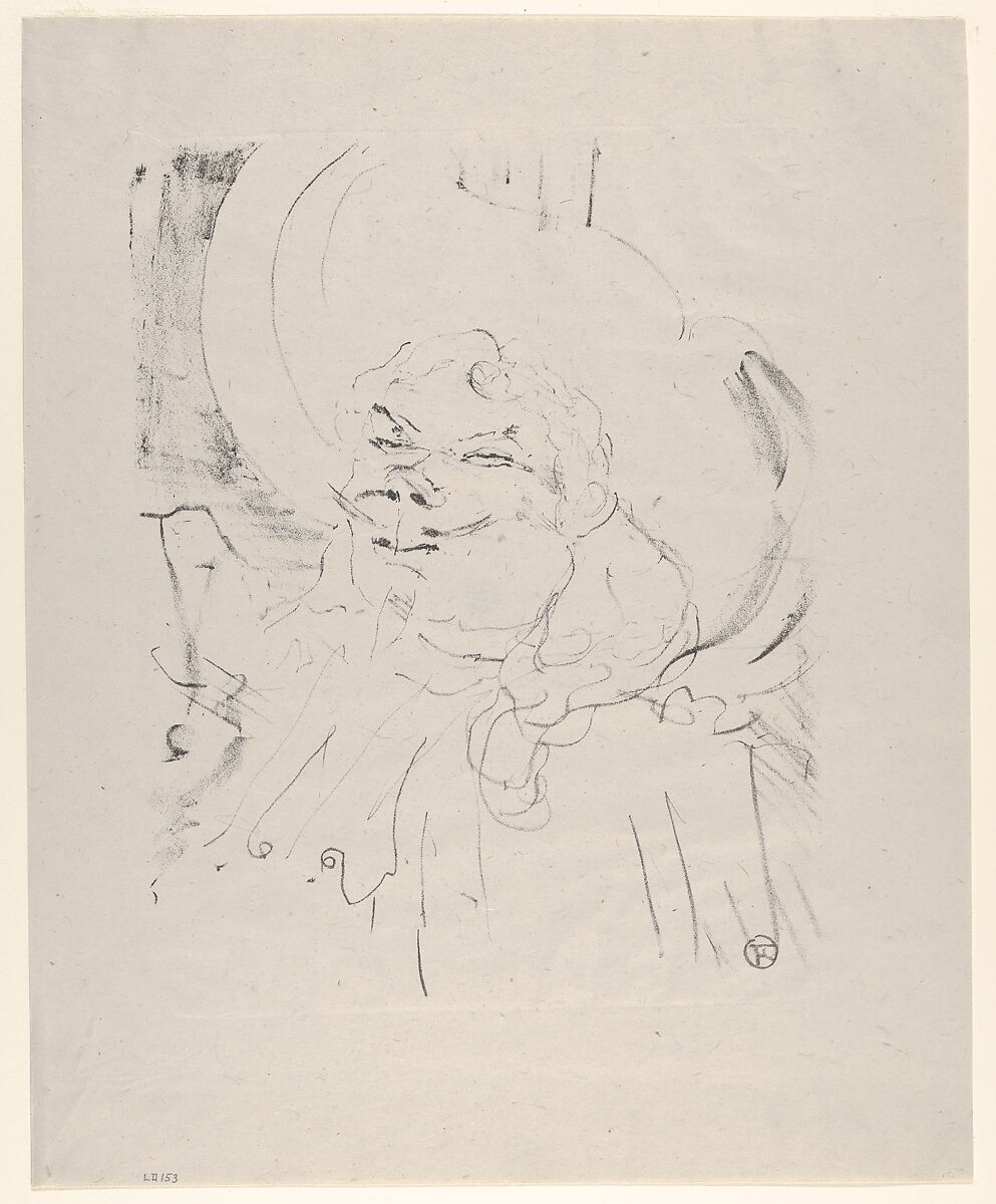 Coquelin Aîné, Henri de Toulouse-Lautrec (French, Albi 1864–1901 Saint-André-du-Bois), Crayon lithograph on china paper 