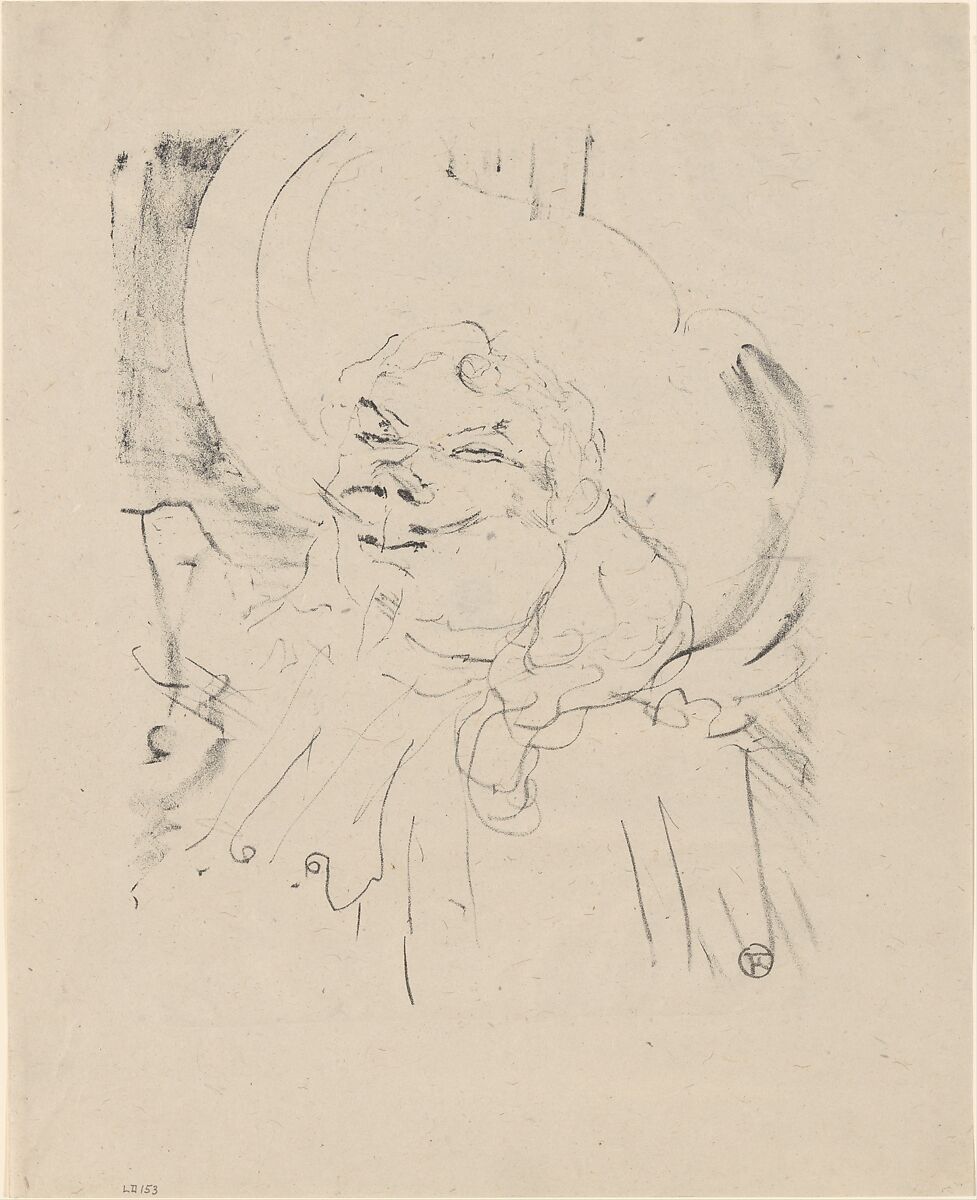 Coquelin Aîné, Henri de Toulouse-Lautrec (French, Albi 1864–1901 Saint-André-du-Bois), Crayon lithograph on china paper