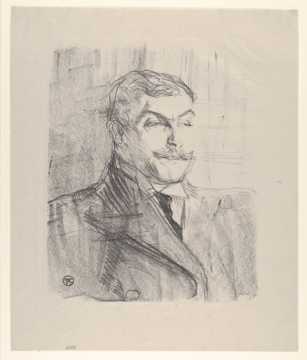 Lucien Guitry, Henri de Toulouse-Lautrec (French, Albi 1864–1901 Saint-André-du-Bois), Crayon lithograph on china paper 