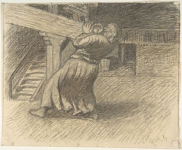 The Invisible, Ernst Barlach (German, Wedel 1870–1938 Rostock), Pen and ink, graphite, and charcoal on paper 