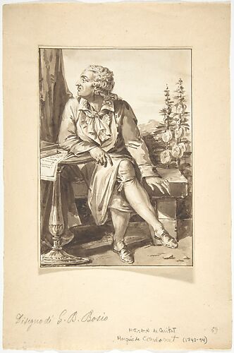 Portrait of M.-J.-A.-N. de Coritat, Marquis de Condorcet