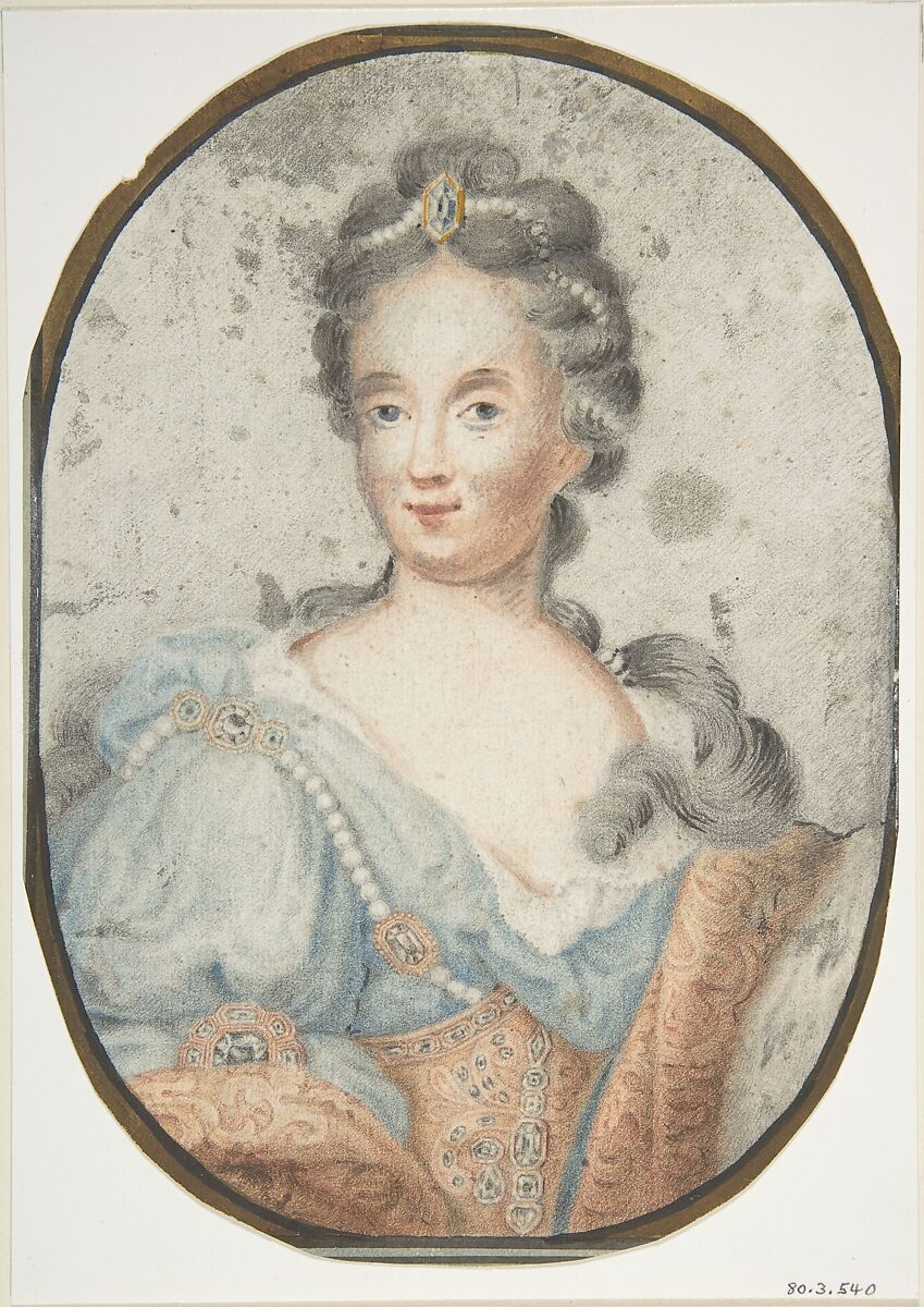 Portrait of a Lady, Anonymous, German, 19th century, Pastel 