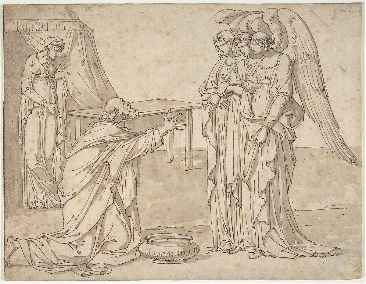 three angels visiting abraham