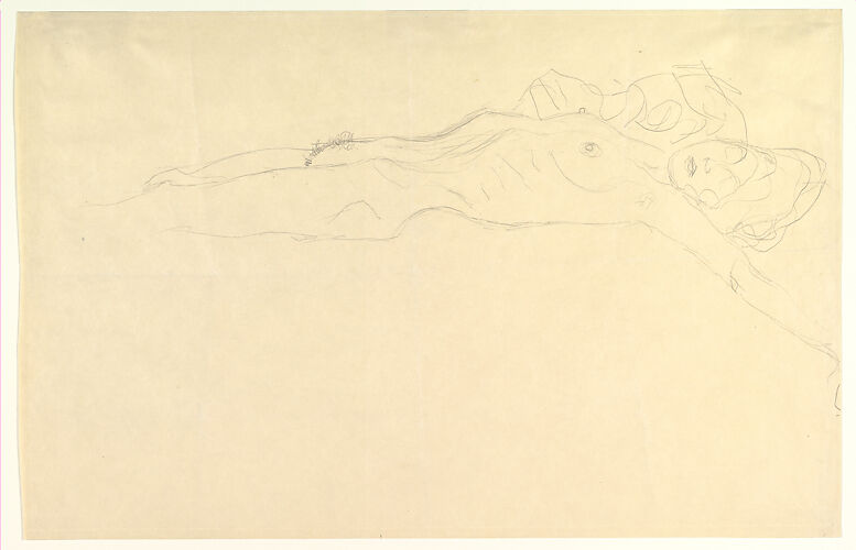Reclining Nude with Outstretched Left Arm