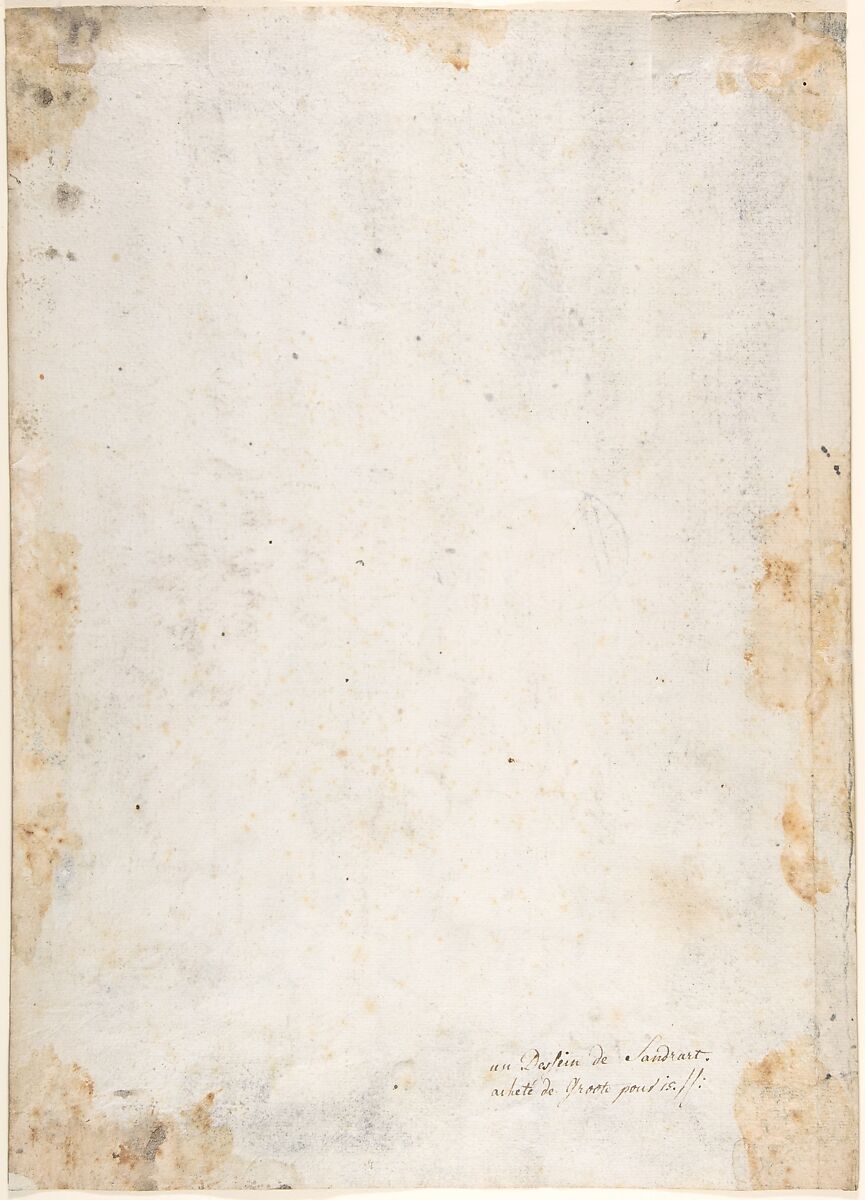 Pygmalion, Joachim von Sandrart (German, Frankfurt 1606–1688 Nuremberg), Brush and gray and black wash, heightened with white.