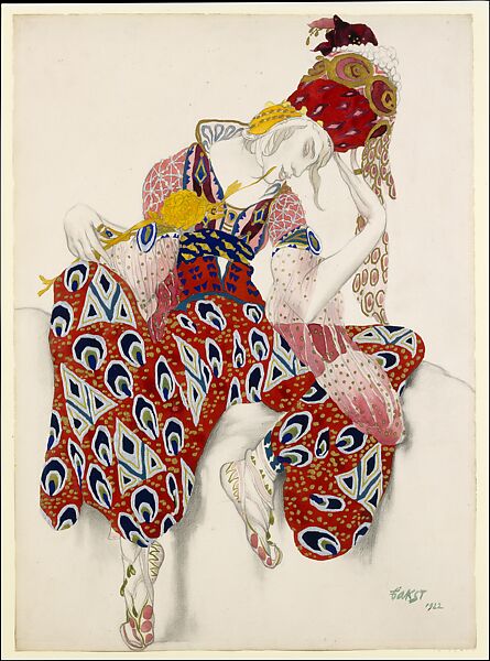 Costume Study for Vaslav Nijinsky in the Role of Iksender in the Ballet 