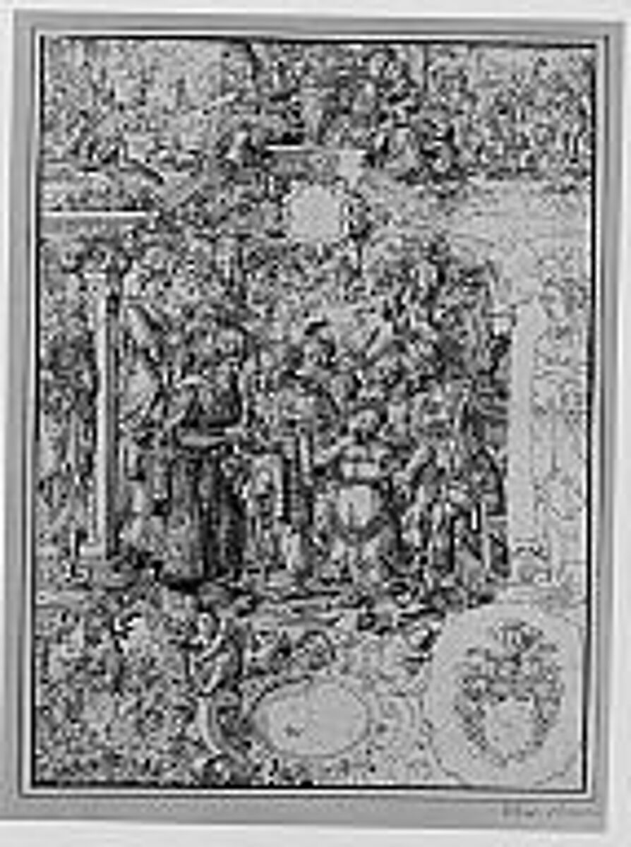 Joseph Sold by His Brothers into Egypt, Daniel Lindtmayer (Swiss, Schaffhausen 1552–1606/1607 Lucerne), Pen and black ink.