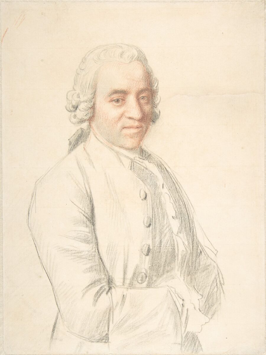 Portrait of Marc Liotard-Sarasin, Jean Etienne Liotard (Swiss, Geneva 1702–1789 Geneva), Red and black chalk. 