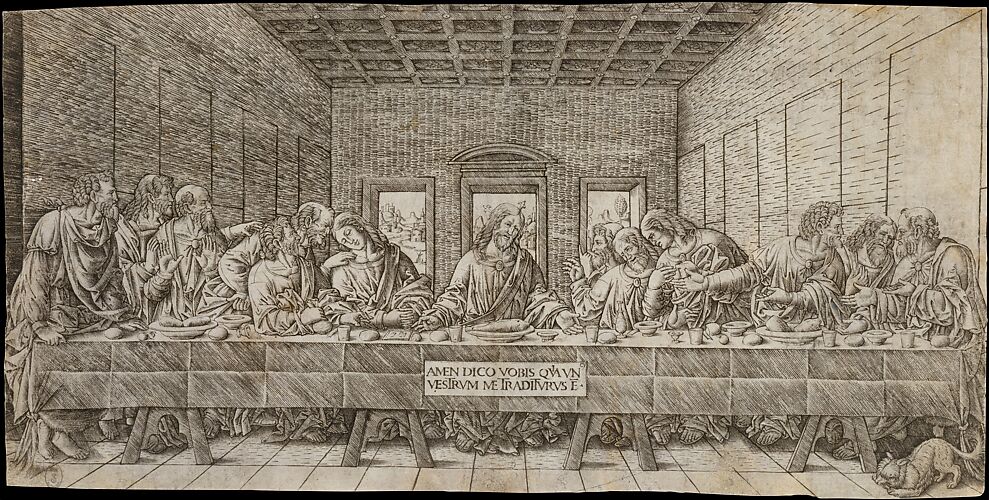 The Last Supper, with a Spaniel