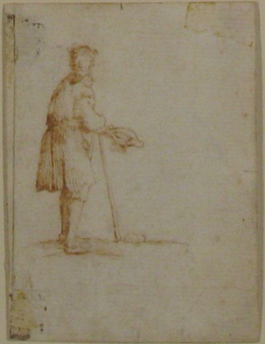A Beggar Holding a Hat, After Jacques Callot (French, Nancy 1592–1635 Nancy), Pen and brown ink 