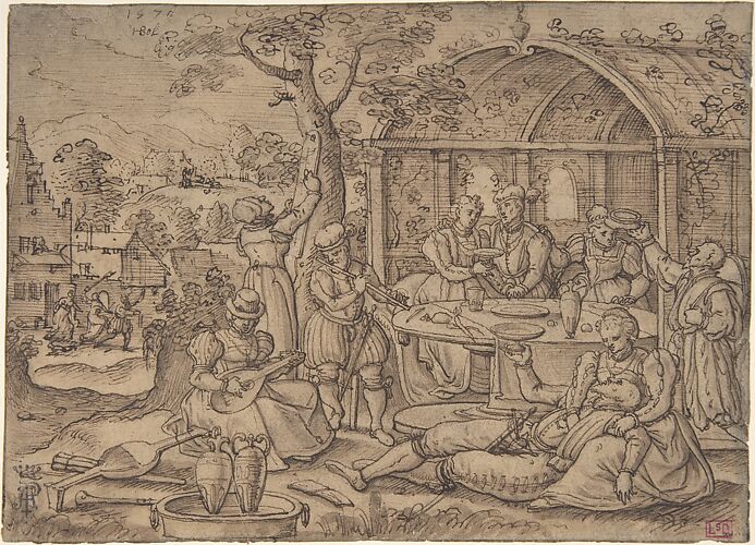 Hans Bol | Abraham and Isaac on the Way to the Sacrifice; Abraham's ...