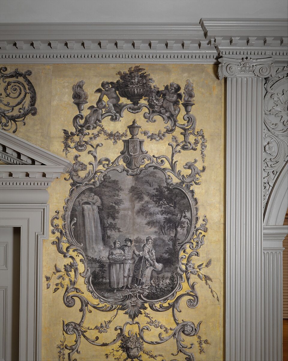 Door from the Great Hall of Van Rensselaer Manor House, Albany, New York, Pine, American