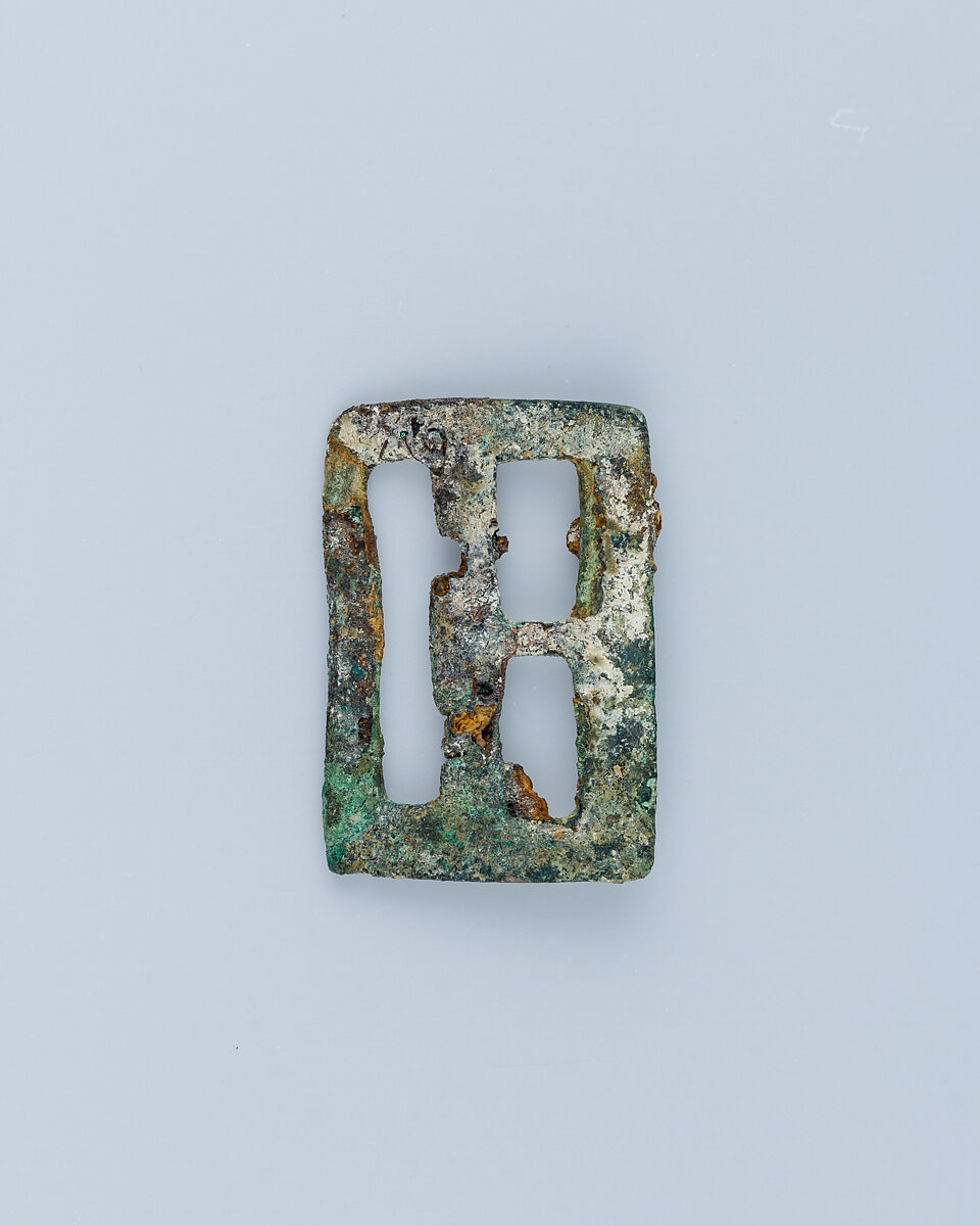 Châtelaine-Plaque Buckle, Bronze, Gallo-Roman