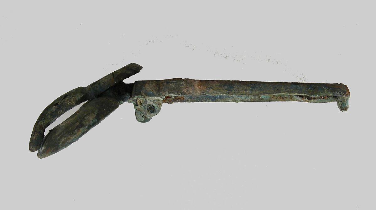 Belt Buckle in Two Parts, Copper alloy, Frankish