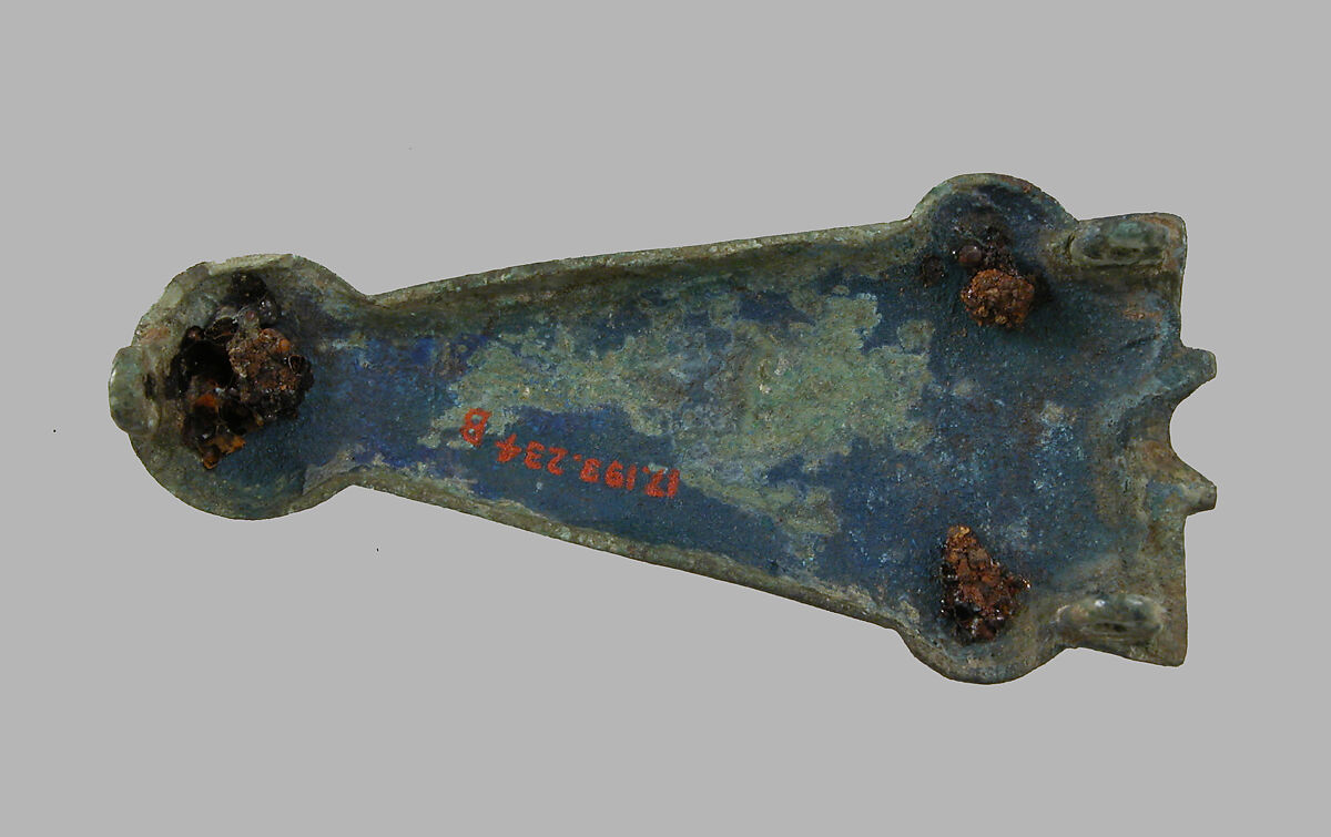 Belt Buckle in Two Parts, Copper alloy, Frankish