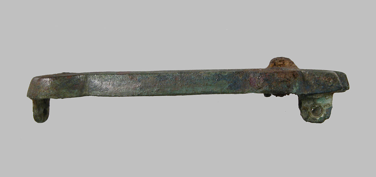 Belt Buckle in Two Parts, Copper alloy, Frankish