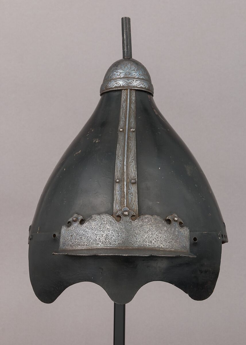 Helmet, Iron, silver, Korean