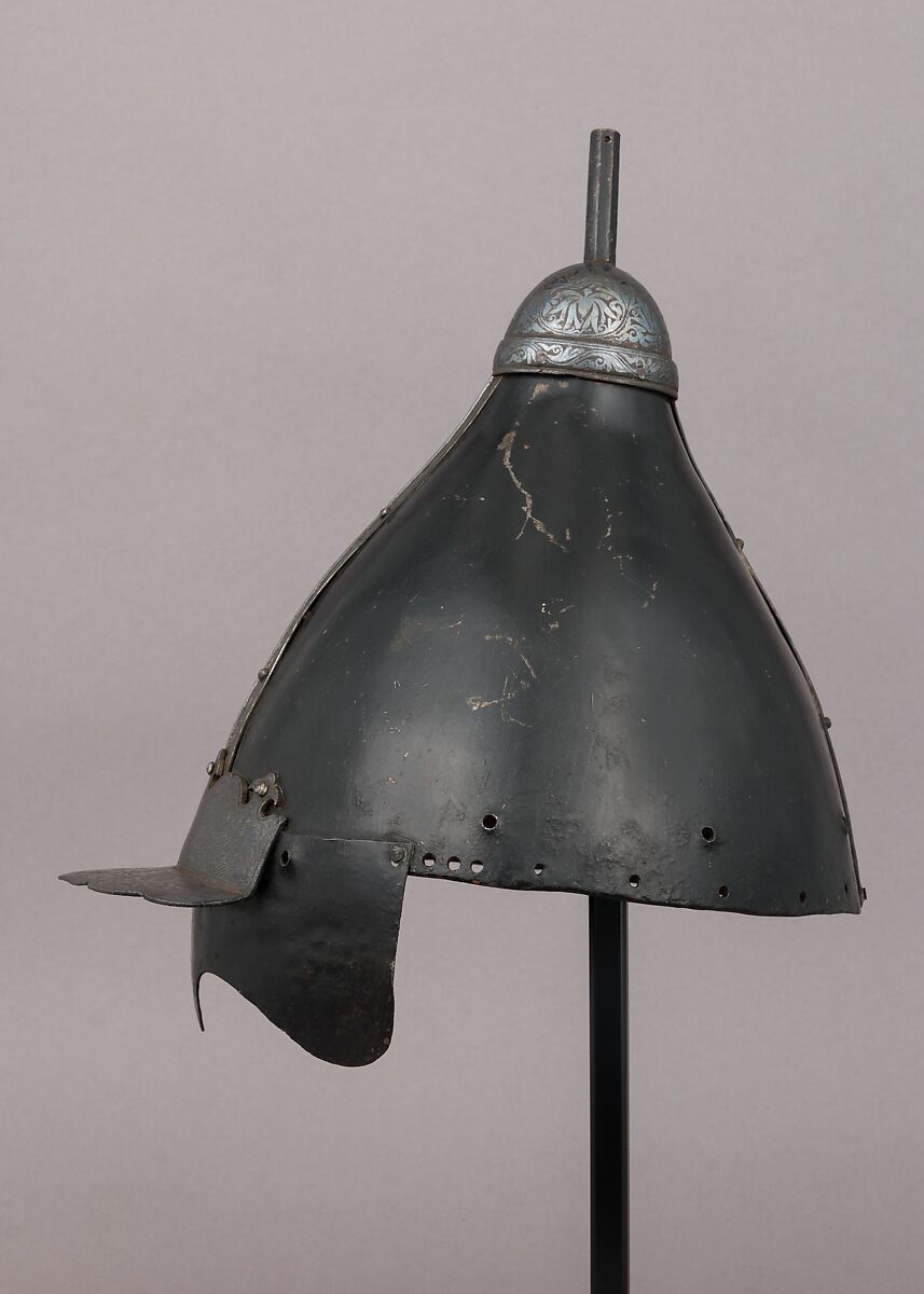 Helmet, Iron, silver, Korean