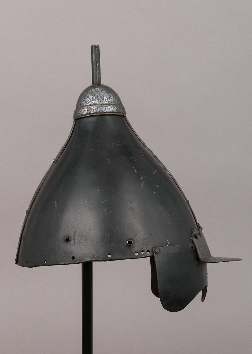 Helmet, Iron, silver, Korean