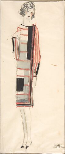 Summer dress: Costume design for Kunstgewerbeschule, Wien