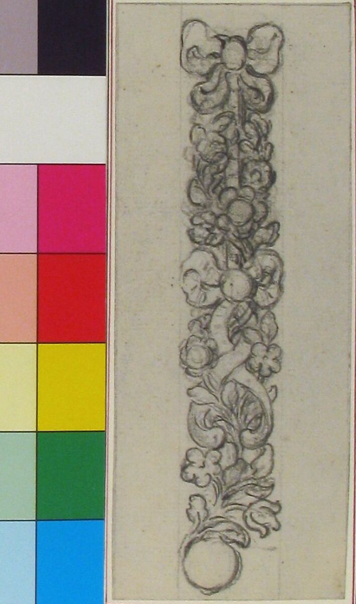 Design for a Piece of Jewelry (Bracelet?), Hubert François Gravelot (French, Paris 1699–1773 Paris), Pen and black ink over black chalk