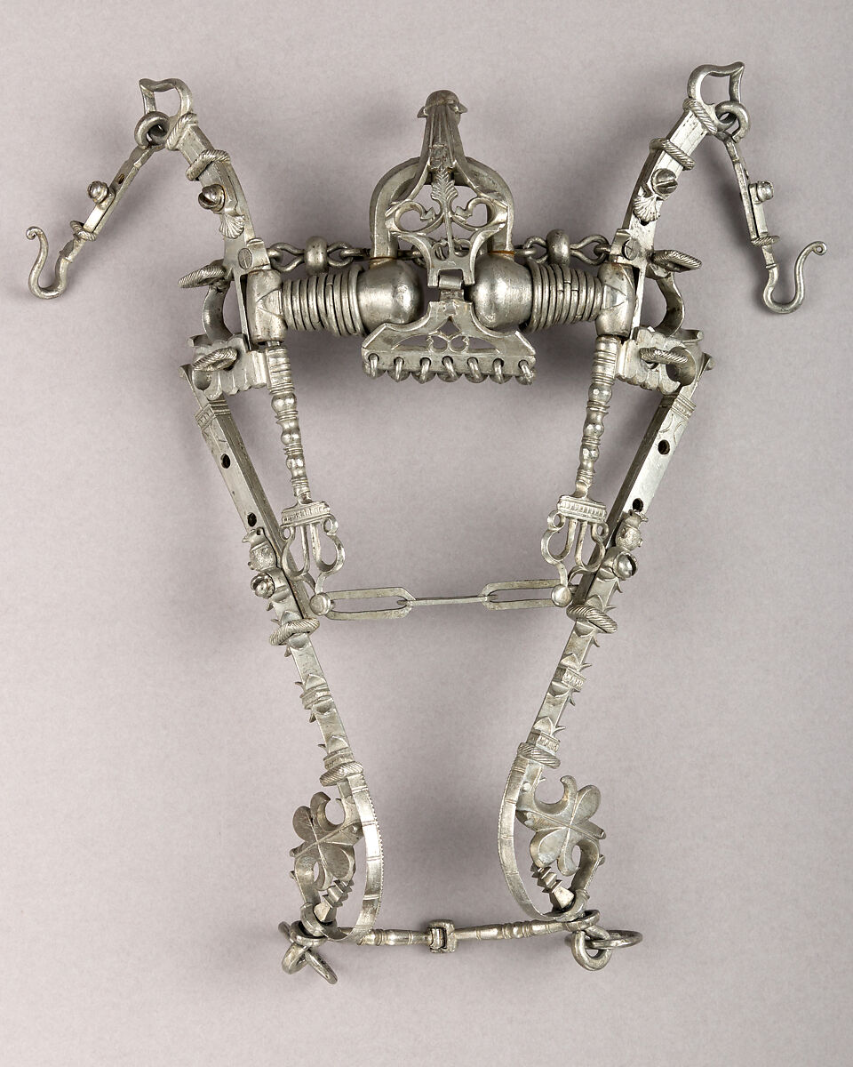 Curb Bit, Iron alloy, tin, German, Saxony