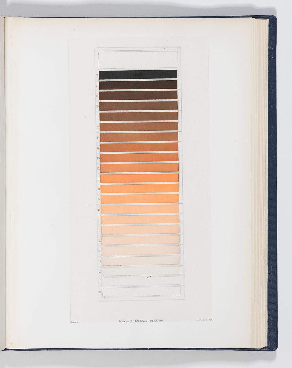 Des Couleurs et de leurs Applications aux Arts Industriels à l'Aide de Cercles Chromatiques, Michel Eugène Chevreul (French, 1786–1889), Steel plate engraving, printed in color