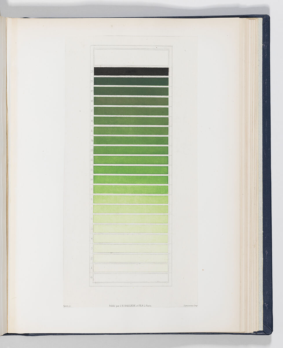 Des Couleurs et de leurs Applications aux Arts Industriels à l'Aide de Cercles Chromatiques, Michel Eugène Chevreul (French, 1786–1889), Steel plate engraving, printed in color