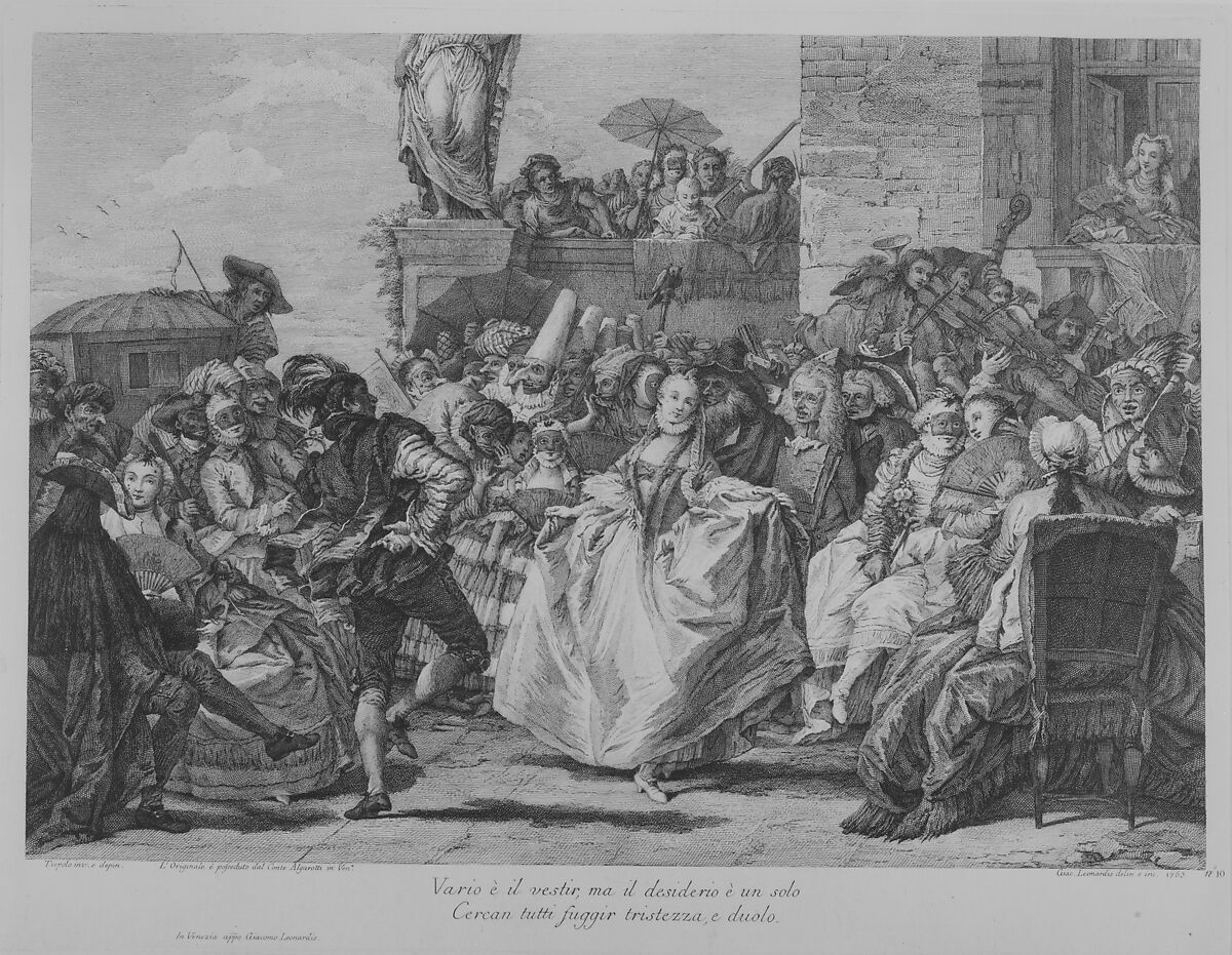 The Minuet, Giacomo Leonardis (Italian, 1723–1794), Etching and engraving 