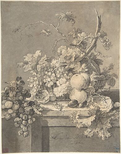 Still Life: Fruits and Pitcher (Nature morte: fruits et pot) - 1000Museums