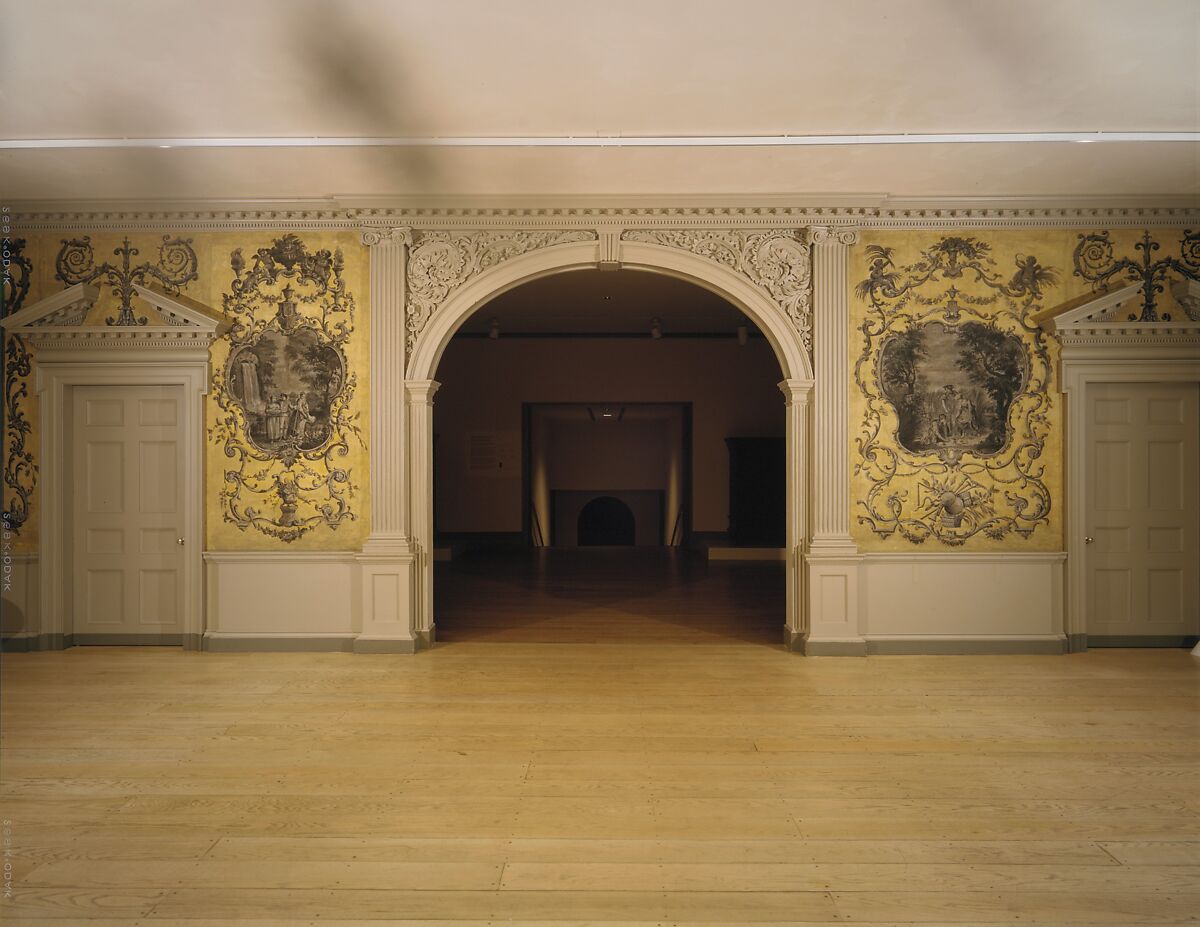 Door from the Great Hall of Van Rensselaer Manor House, Albany, New York, Pine, American 