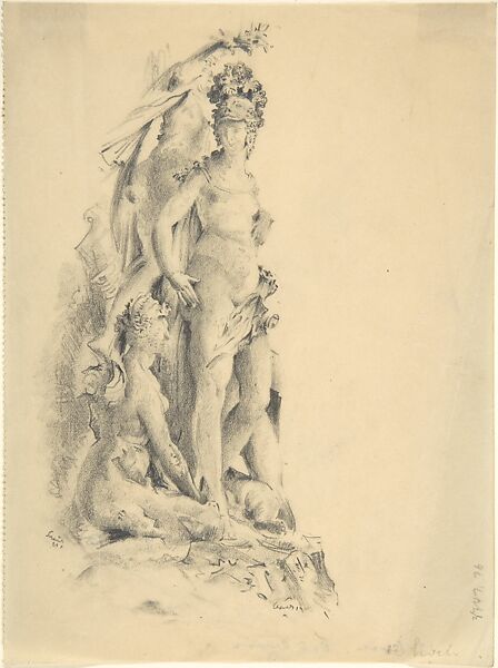The Triumph of Minerva (?), Paul Scheurich (American German, New York 1883–1945 Brandenburg), Graphite. 