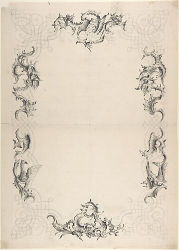Design for the Stucco Decoration of a Rococo Ceiling