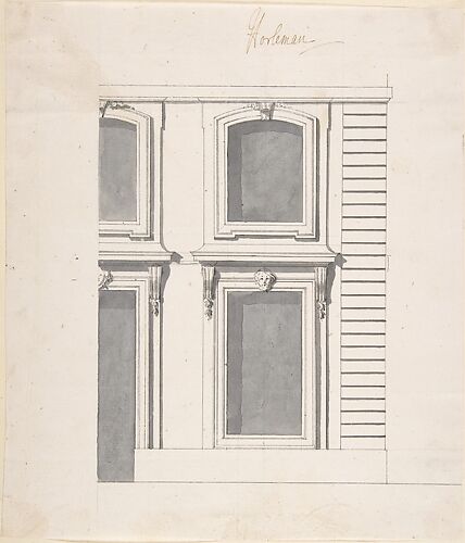 Design for a Palace Façade: detail of Windows and Doors