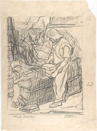 Study for 'Ladrilleros' (brick makers)