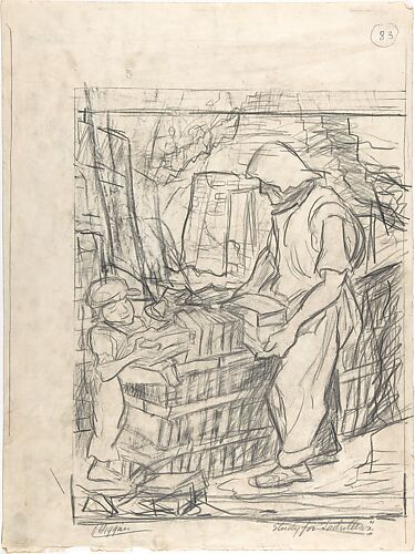 Study for 'Ladrilleros' (brick makers)