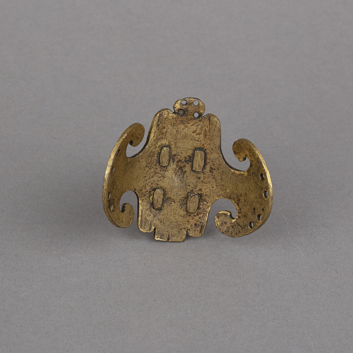 Spring Rowel Spur, Copper alloy, gold, iron, German or French