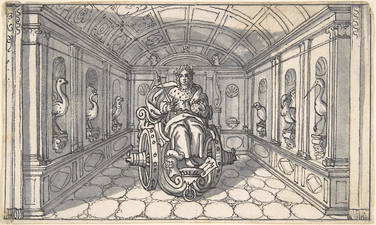 Designs for Book Illustrations, Anonymous, Netherlandish, 16th century, Pen and black ink, brush and gray wash.  Some traces of black chalk. Some incised for transfer.