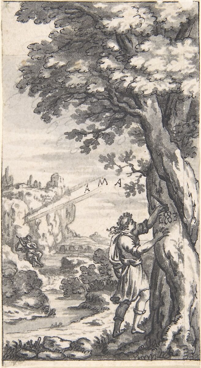 Designs for Book Illustrations, Anonymous, Netherlandish, 16th century, Pen and black ink, brush and gray wash.  Some traces of black chalk. Some incised for transfer.