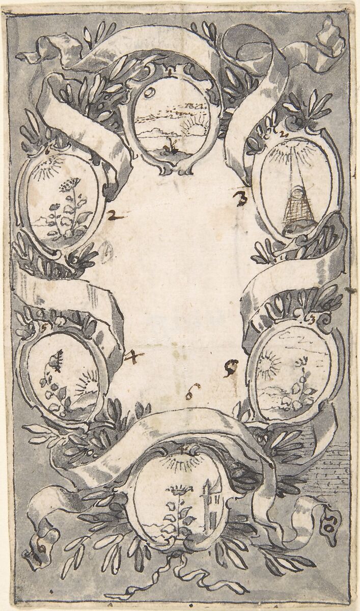 Designs for Book Illustrations, Anonymous, Netherlandish, 16th century, Pen and black ink, brush and gray wash.  Some traces of black chalk. Some incised for transfer.