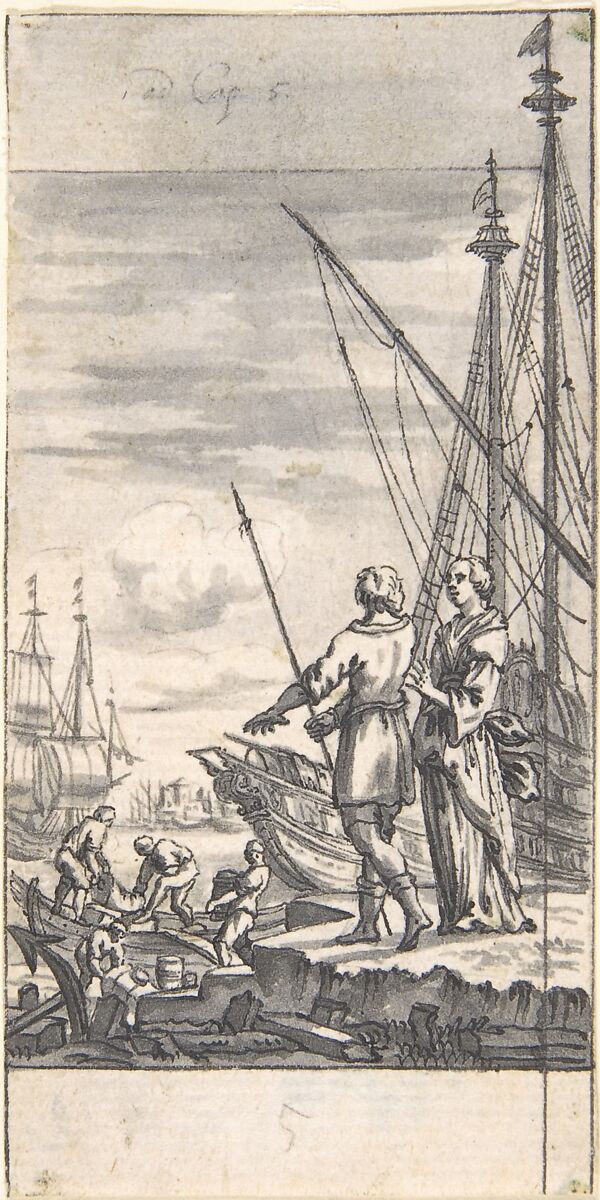 Designs for Book Illustrations, Anonymous, Netherlandish, 16th century, Pen and black ink, brush and gray wash.  Some traces of black chalk. Some incised for transfer.