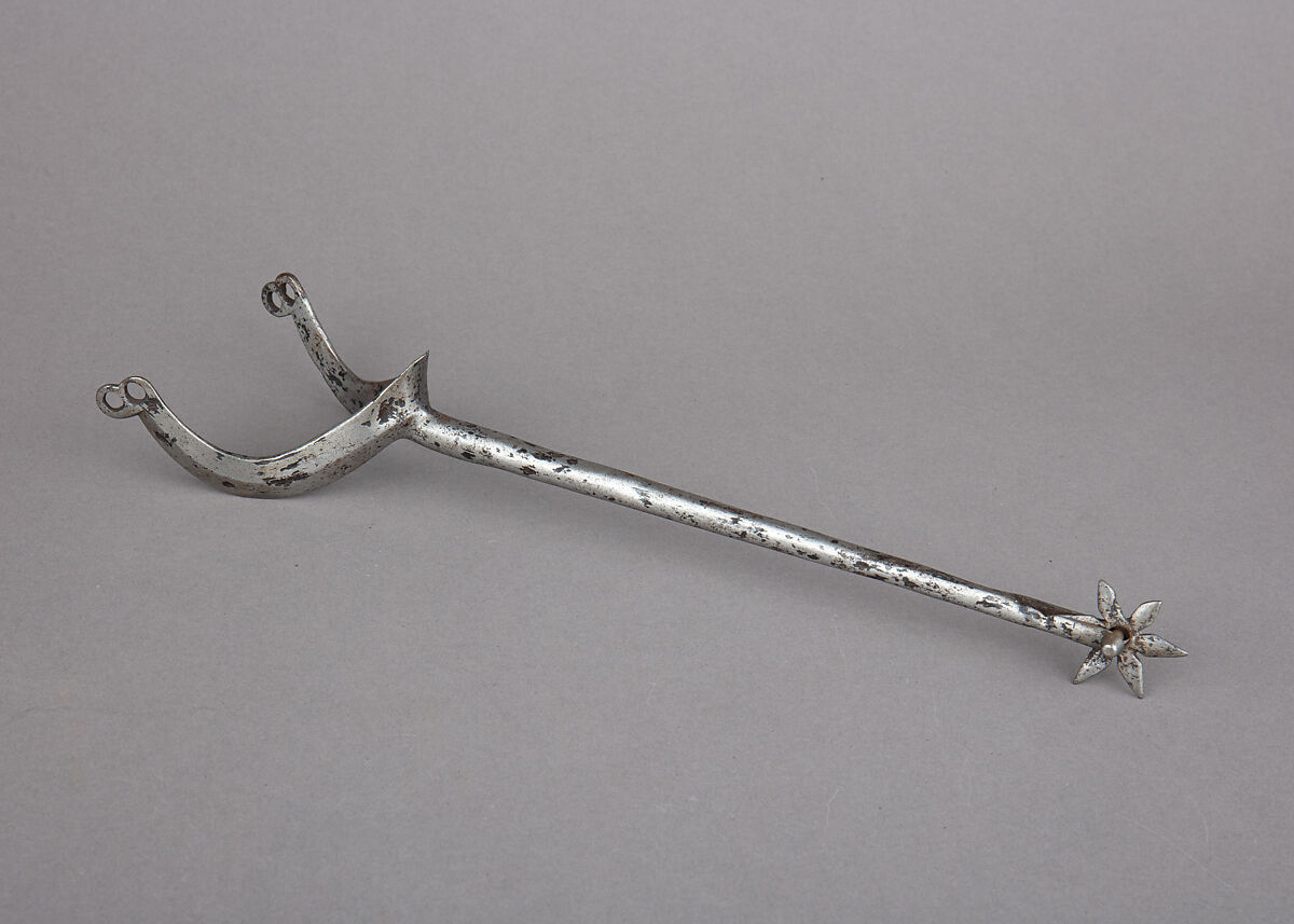 Rowel Spur (Left), Iron alloy, French 