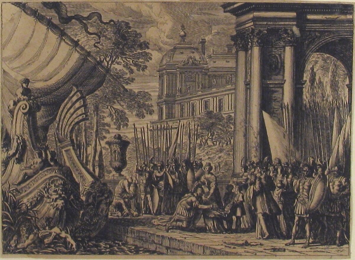 Aeneas's Farewell to Dido, Jean Le Pautre (French, Paris 1618–1682 Paris), Etching