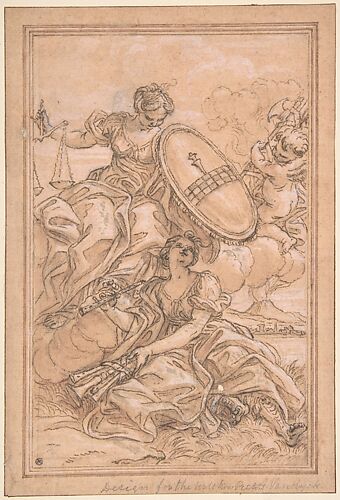 Allegorical Composition: Music and Justice with the Spinola Arms