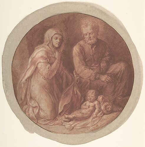 Holy Family in the Stable
