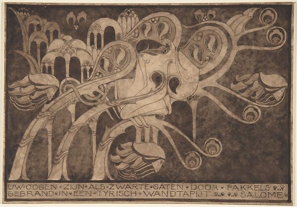 Salome, Willem Arondeus (Dutch, Naarden 1894–1943 Haarlem), Brush and brown ink and brown wash, graphite. 