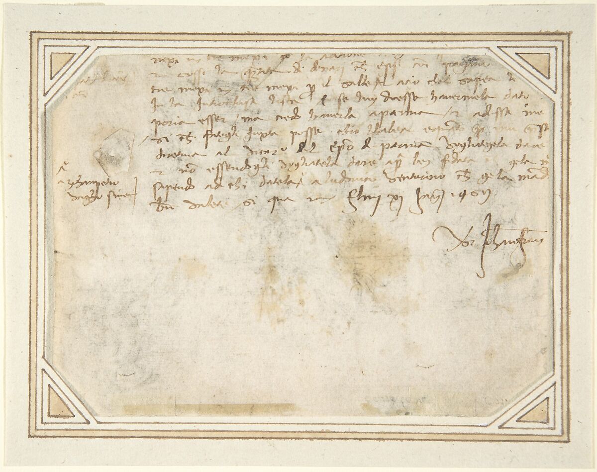 Allegory of Peace, Anonymous, German, 16th century ?, Pen and brown ink