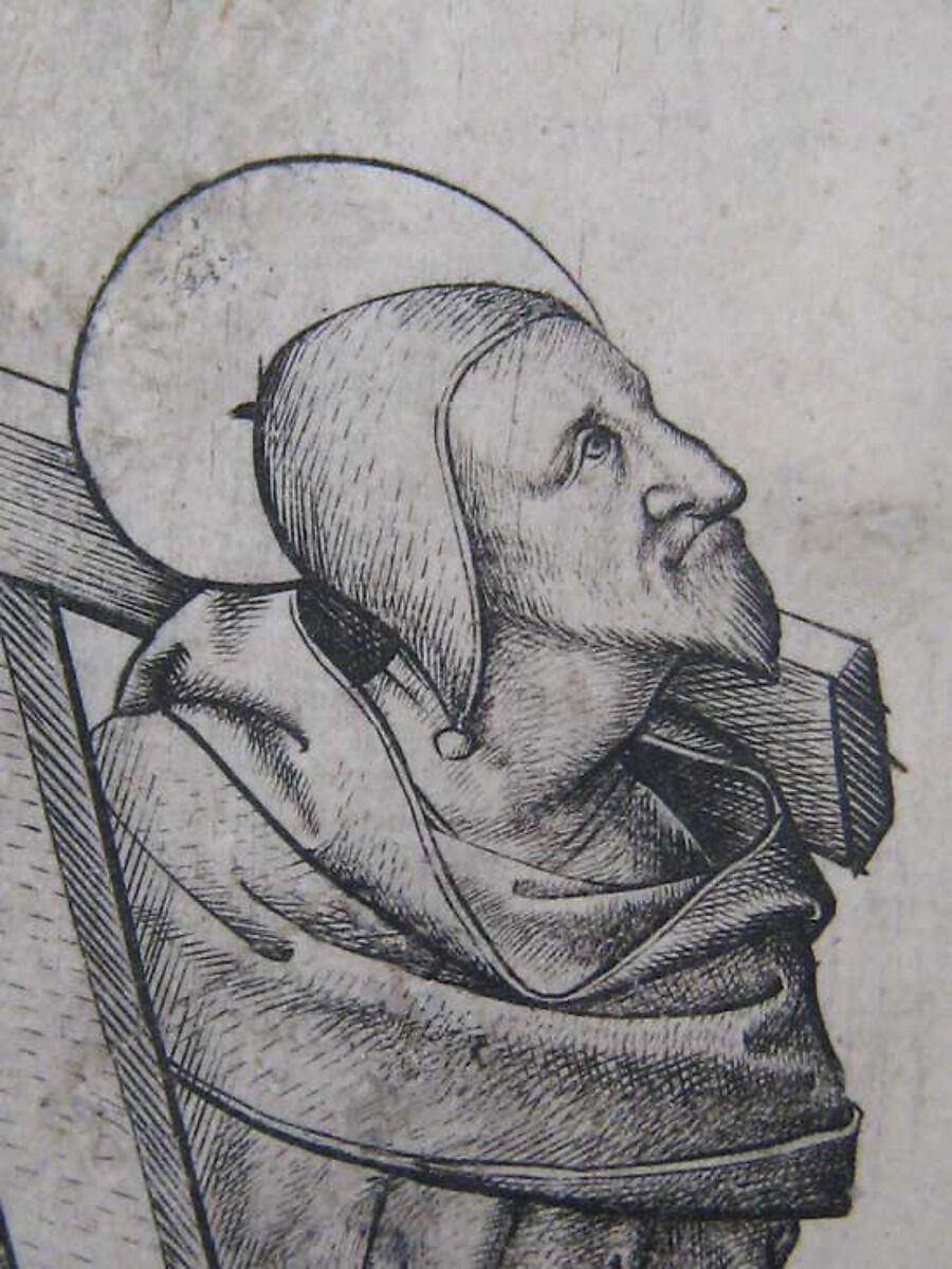 Saint Judas Thaddeus, from The Apostles, Master ES (German, active ca. 1450–67), Engraving 