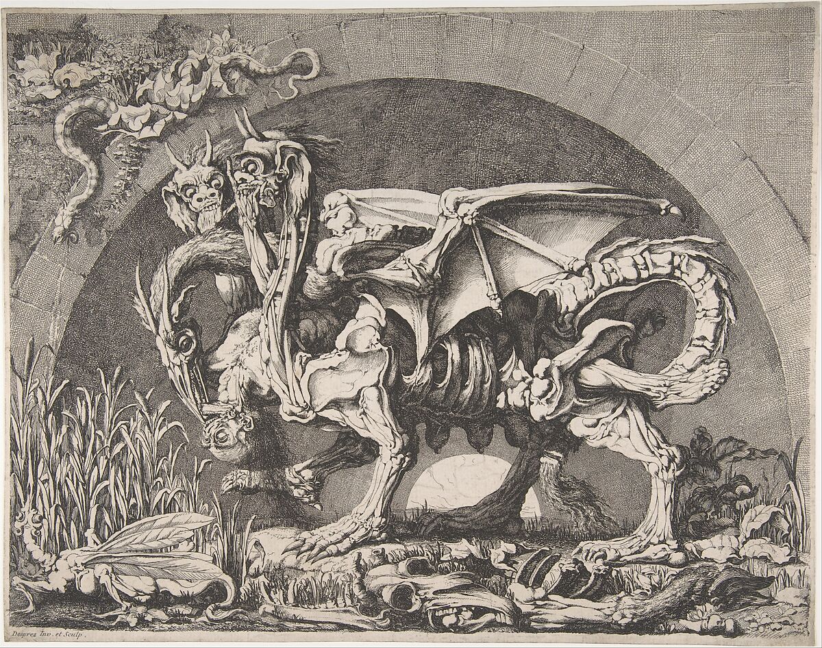 The Chimera (La Chimère de Monsieur Desprez), Louis Jean Desprez (French, Auxerre 1743–1804 Stockholm), Etching 